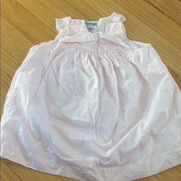 Pink Jacadi Baby Outfit with bird Print- 12 months - Picture 2 of 7